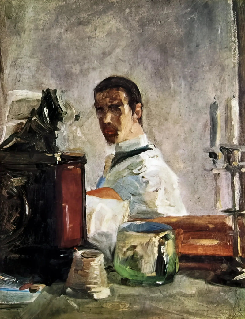 Autoportret przed lustrem - Henri de Toulouse-Lautrec