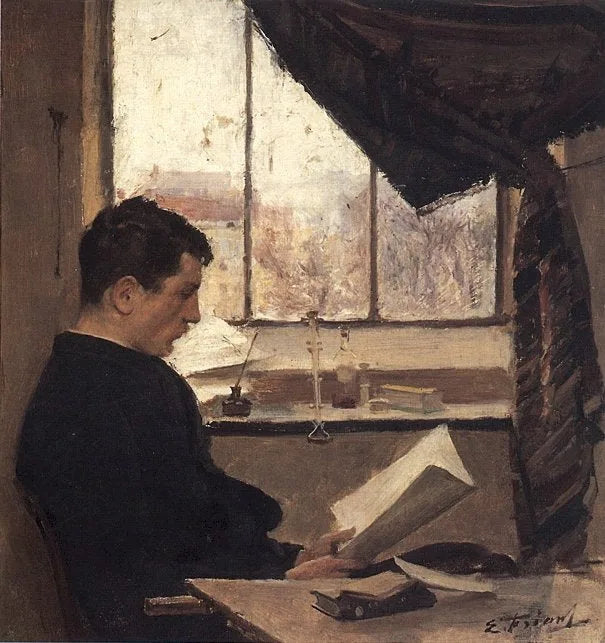 Autoportrait, dit Un étudiant - Émile Friant image 1 reproduction réalisée par Alpha Reproduction