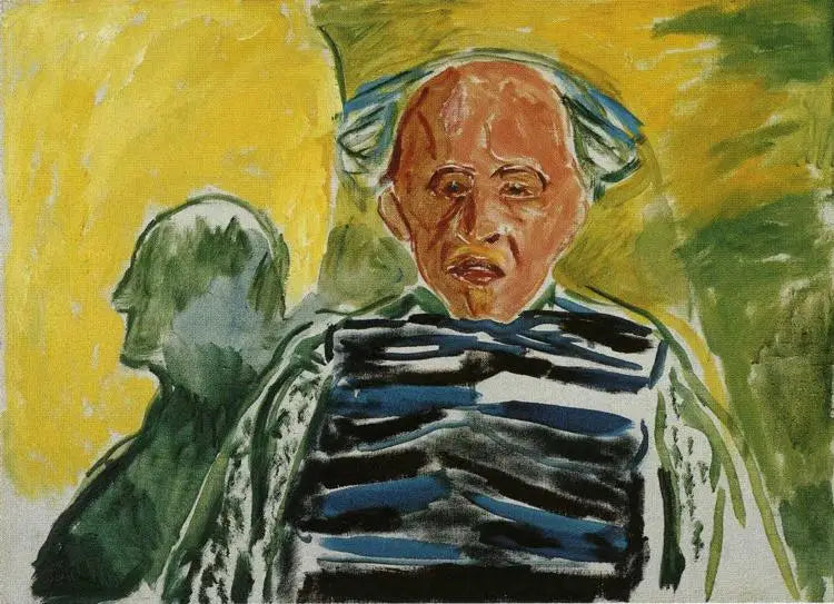 Autoportrait - Edvard Munch image 1 reproduction artisanale de tableau