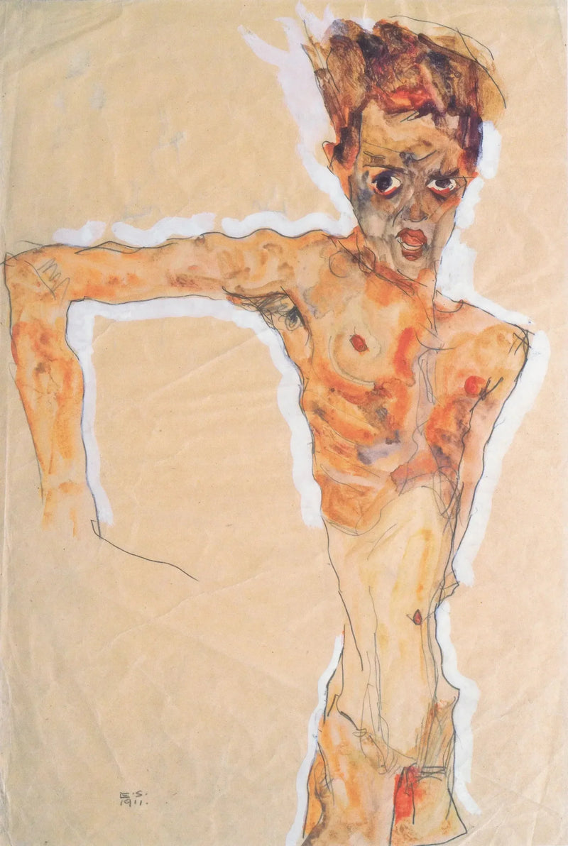 Autoportret - Egon Schiele
