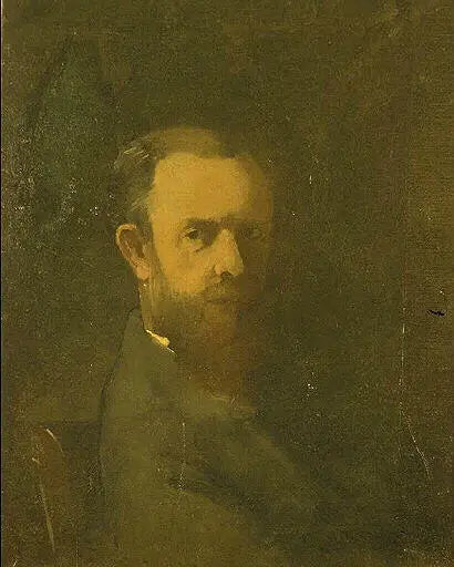 Autoportret w półpostaci - Odilon Redon