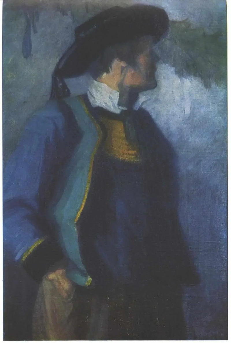 Autoportret w kostiumie bretońskim - Franz Marc
