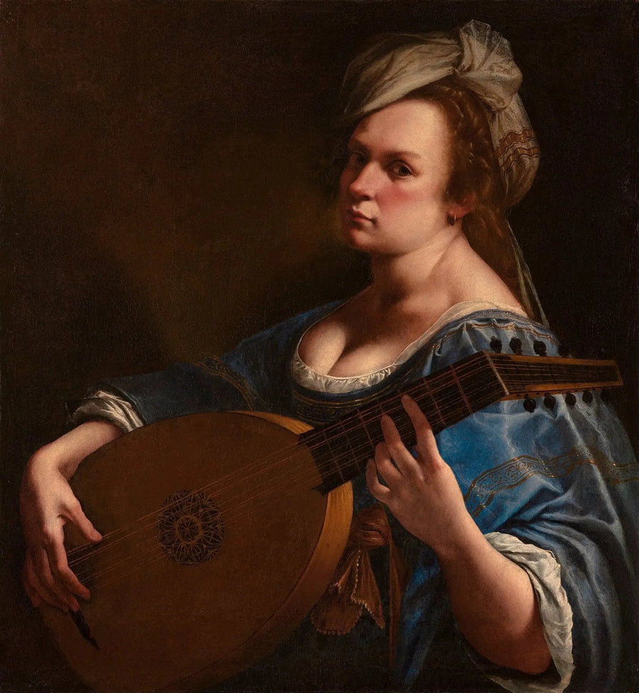 Autoportret jako lutnistka - Artemisia Gentileschi