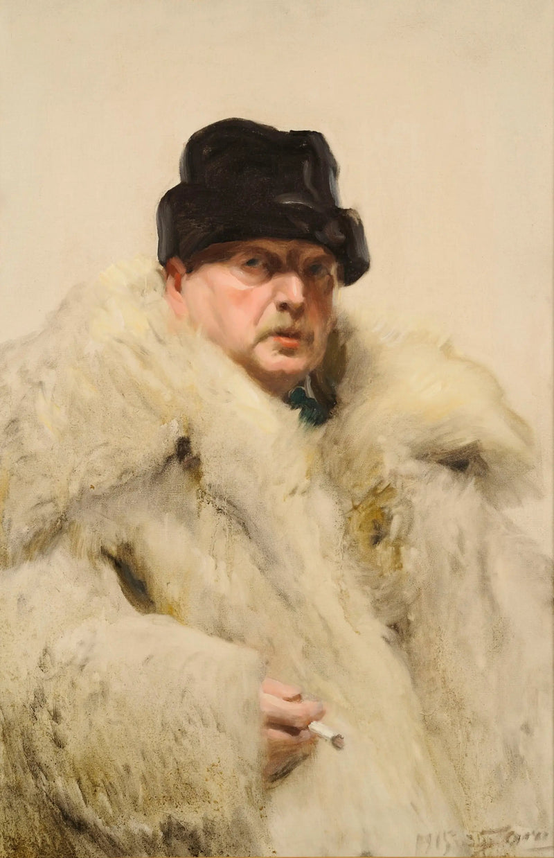 Autoportret w skórze wilka - Anders Zorn
