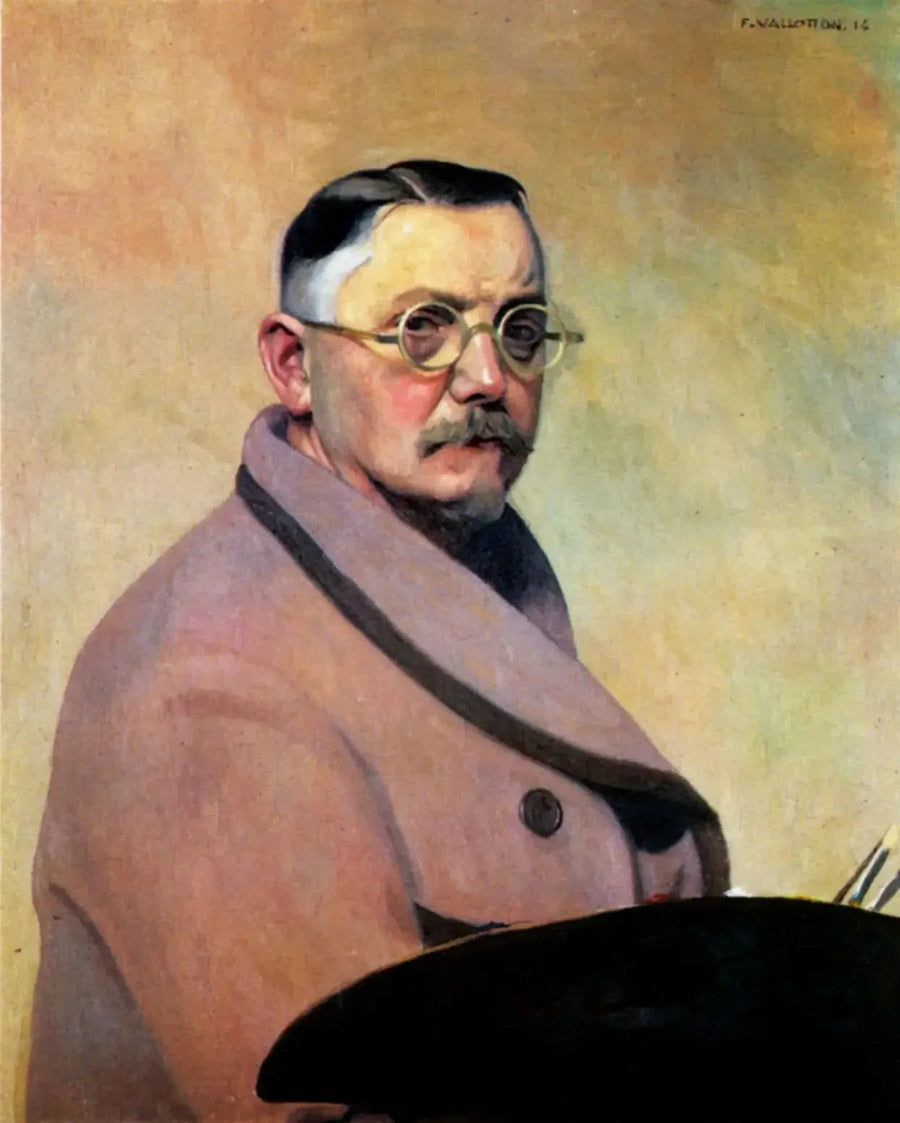 Autoportret w szlafroku - Félix Vallotton