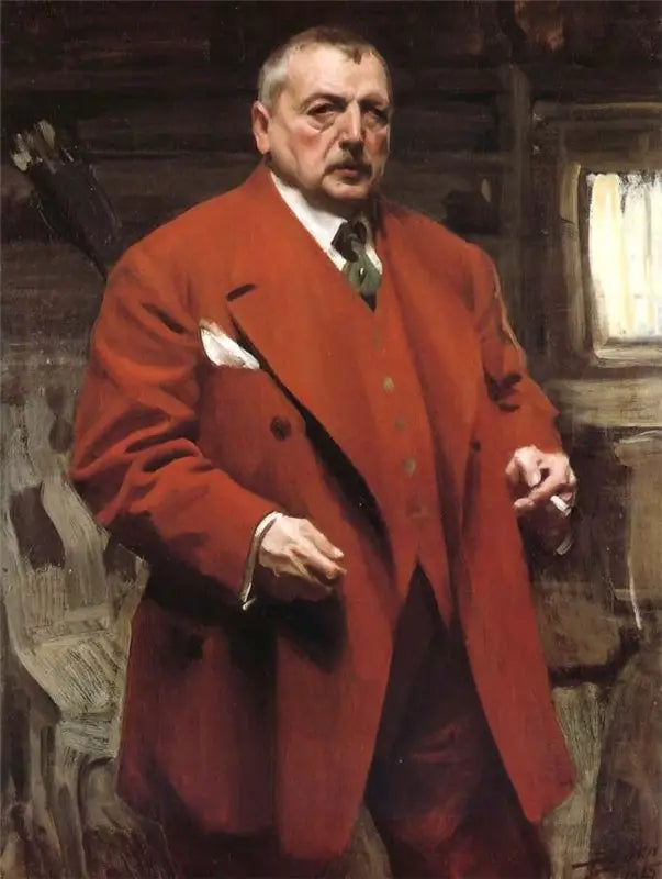 Autoportret w czerwieni - Anders Zorn