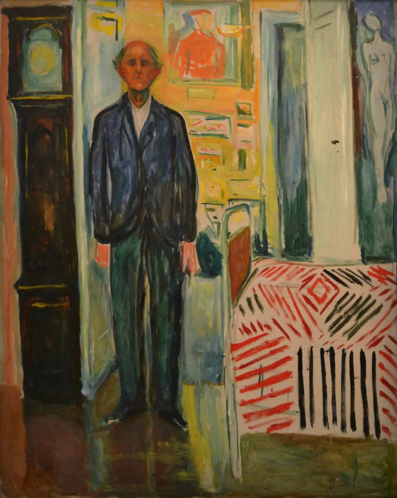 Autoportret. Między zegarem a łóżkiem - Edvard Munch