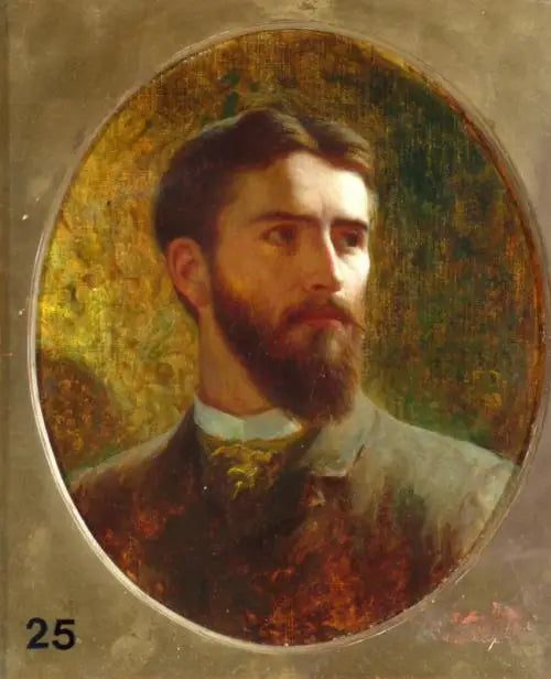 Autoportrait - Frank Bernard Dicksee image 1 reproduction de peinture à l’huile