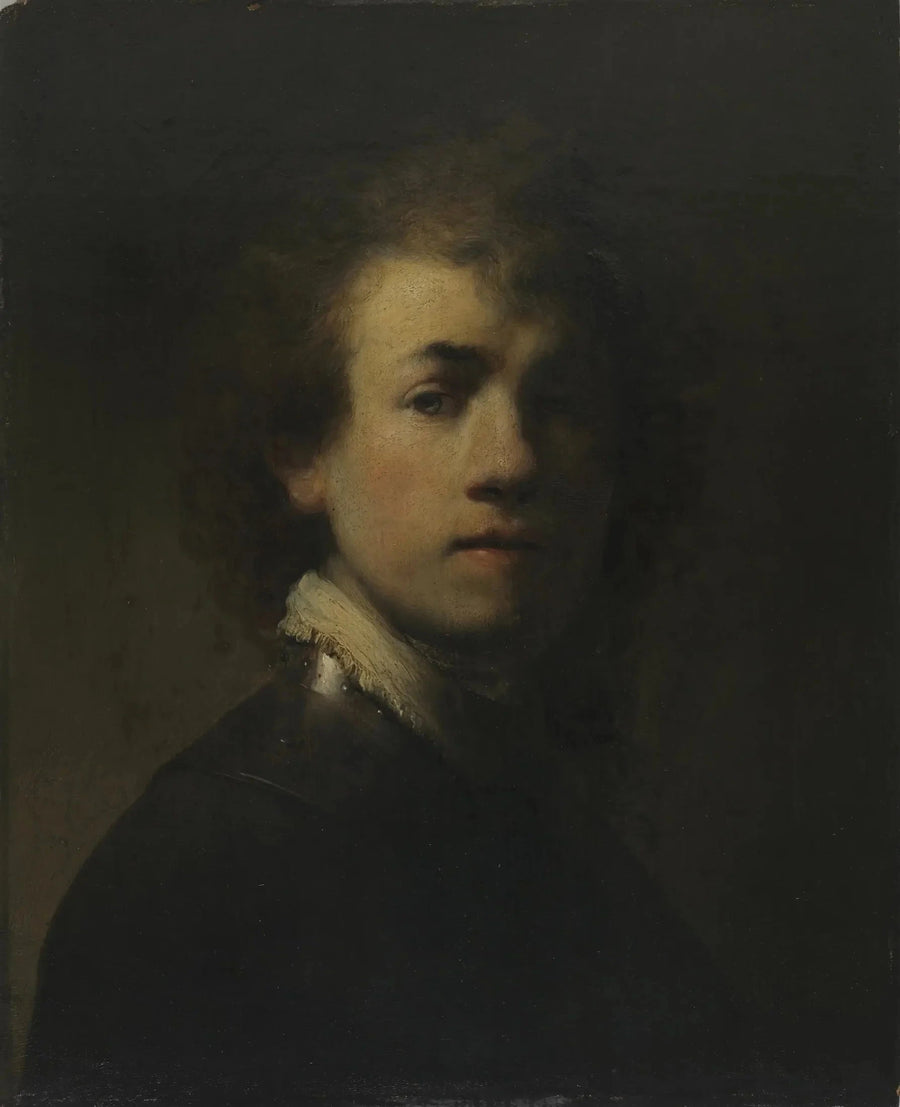 Autoportret z gorgeriną - Rembrandt