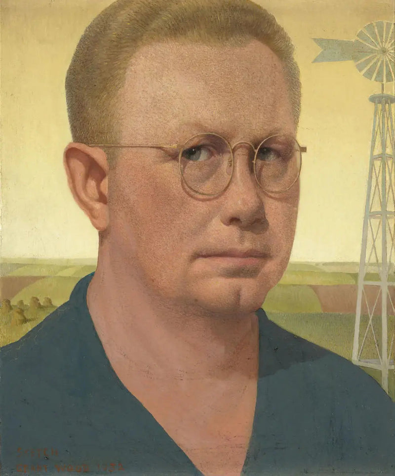 Autoportret - Grant Wood