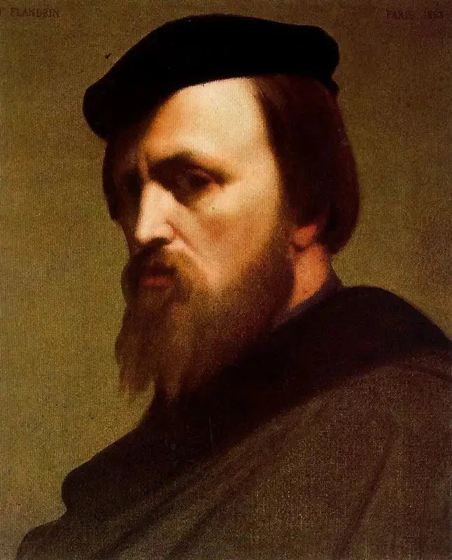 Autoportret - Hippolyte Flandrin