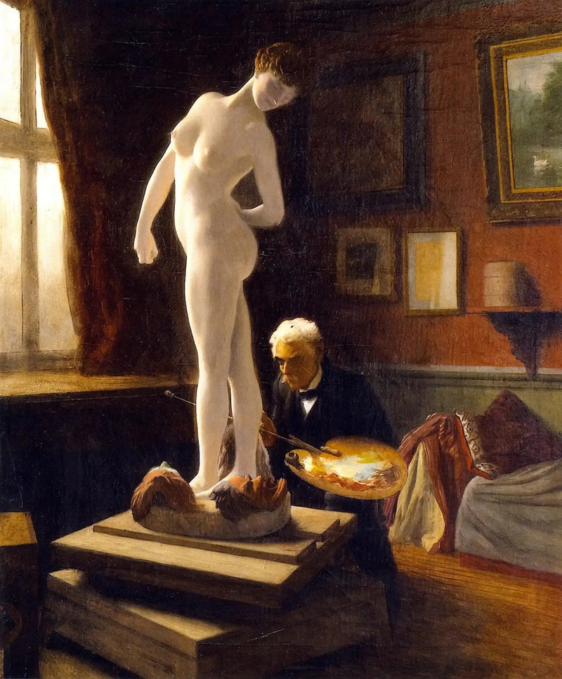 Autoportret malujący Graczkę w kule - Jean-Léon Gérôme