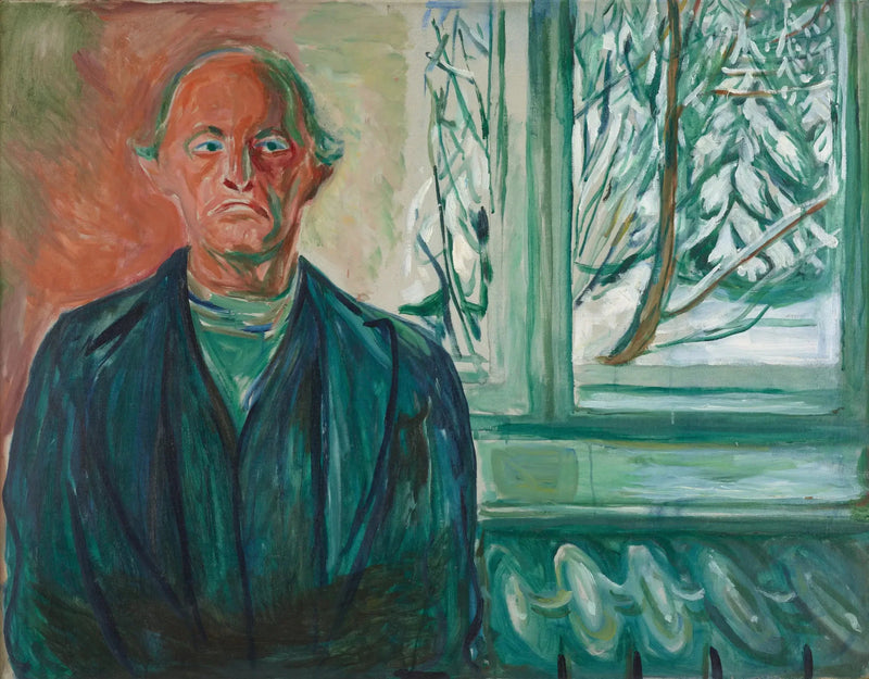 Autoportret przy oknie - Edvard Munch