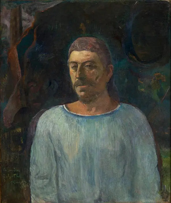 Autoportret w pobliżu Golgoty - Paul Gauguin