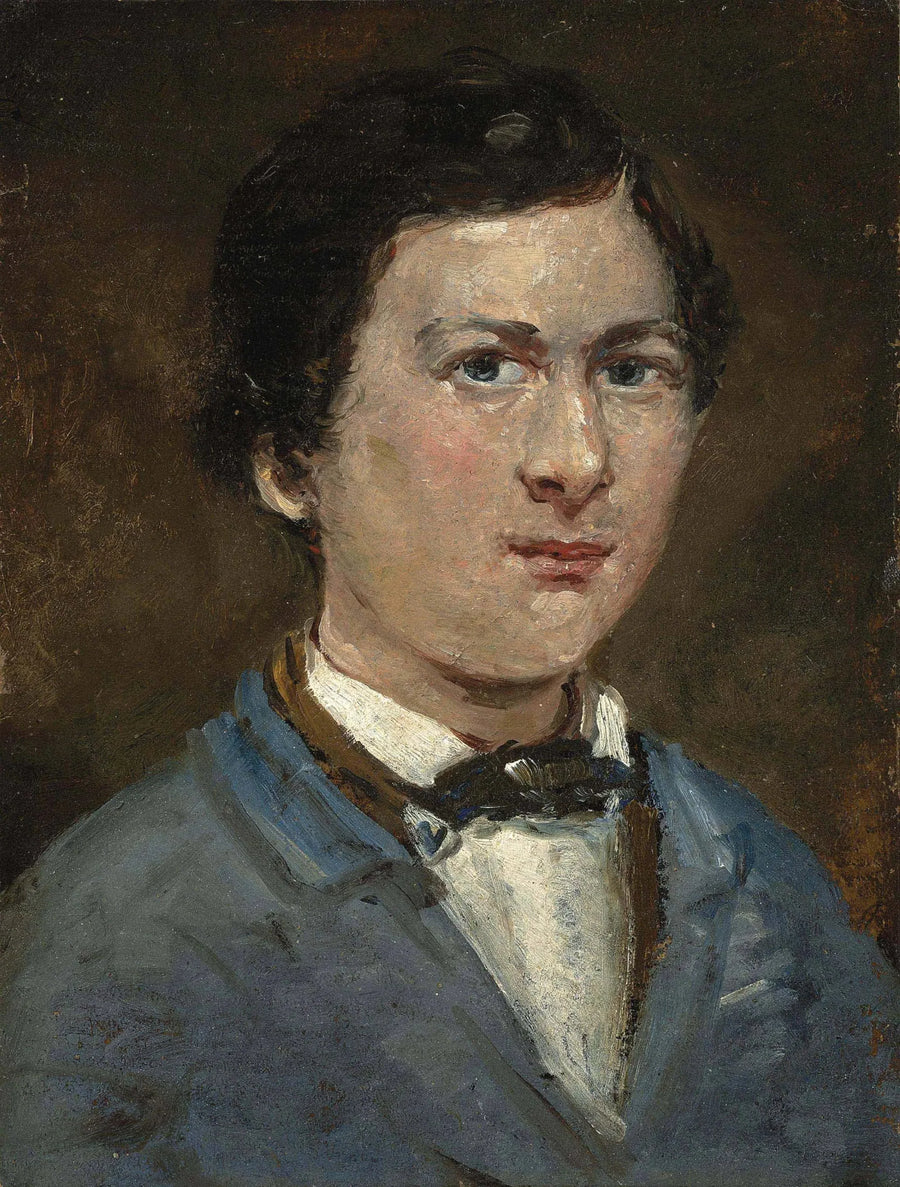 Autoportret około 1818-1821 - Jean-Baptiste Camille Corot