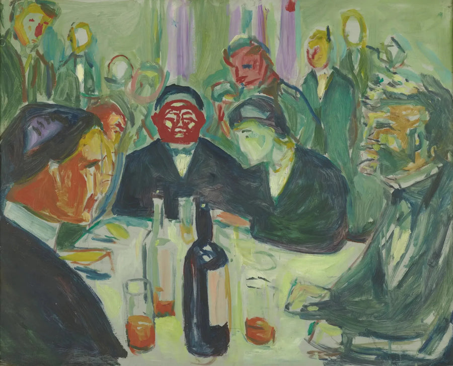 Wokół stołu - Edvard Munch