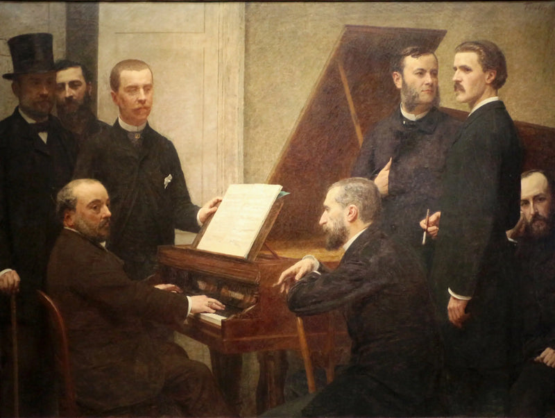 Wokół pianina - Henri Fantin-Latour