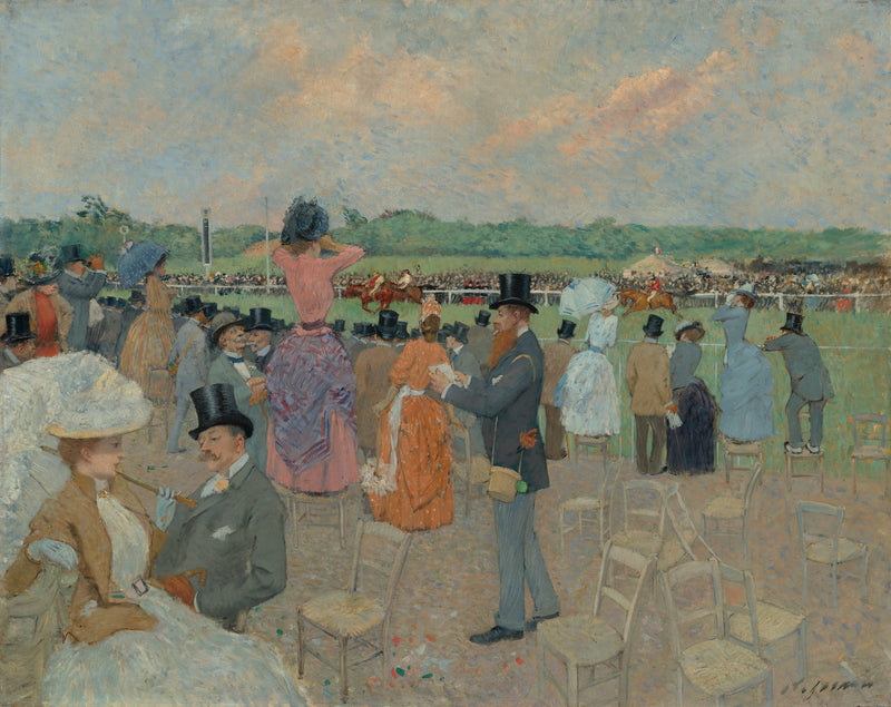 Na Kursach w Longchamp - Jean-Louis Forain