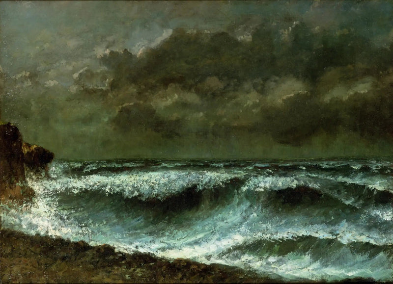 Przed burzą na horyzoncie - Gustave Courbet