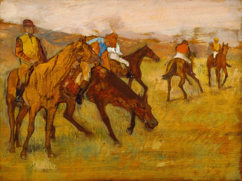 Przed wyścigiem - Edgar Degas