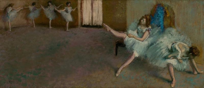 Przed baletem - Edgar Degas