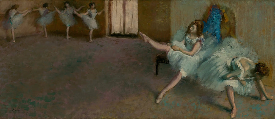 Przed baletem - Edgar Degas