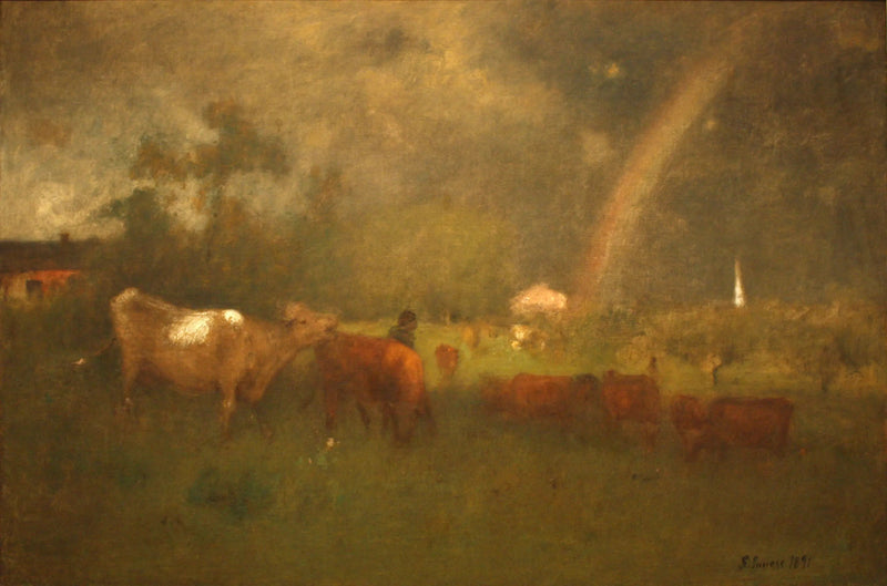Odwrócona nad rzeką Delaware - George Inness