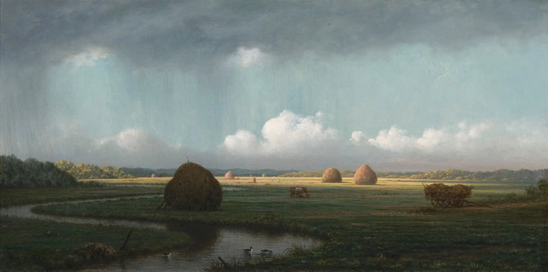 Nagłe ulewy, mokradła w Newbury - Martin Johnson Heade