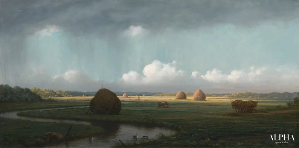 Averses soudaines, marais de Newbury - Martin Johnson Heade - Reproductions de tableaux et peintures haut de gamme