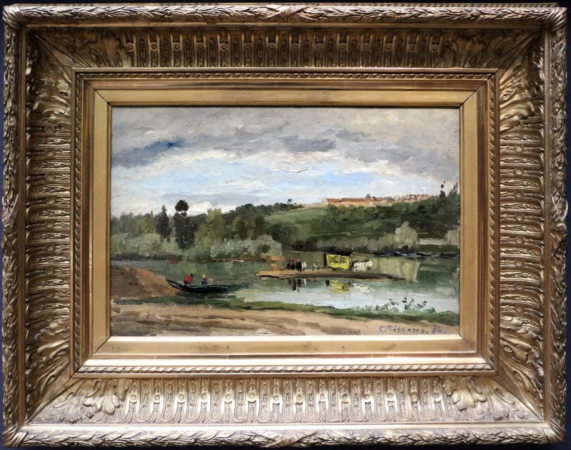 bac w Varenne-Saint-Hilaire - Camille Pissarro