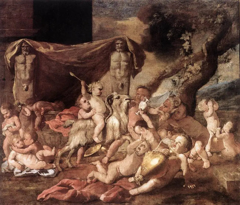 Bachanale dziecięca - Nicolas Poussin