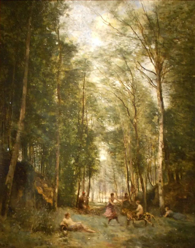 Wiosenna Bacchanalia: Wspomnienie z Marly-le-Roi - Jean-Baptiste Camille Corot