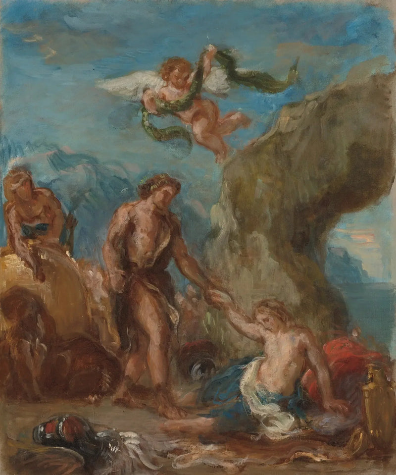 Bachus i Ariadna (Szkic do „Jesieni” z „Czterech Pór Roku”) - Eugène Delacroix
