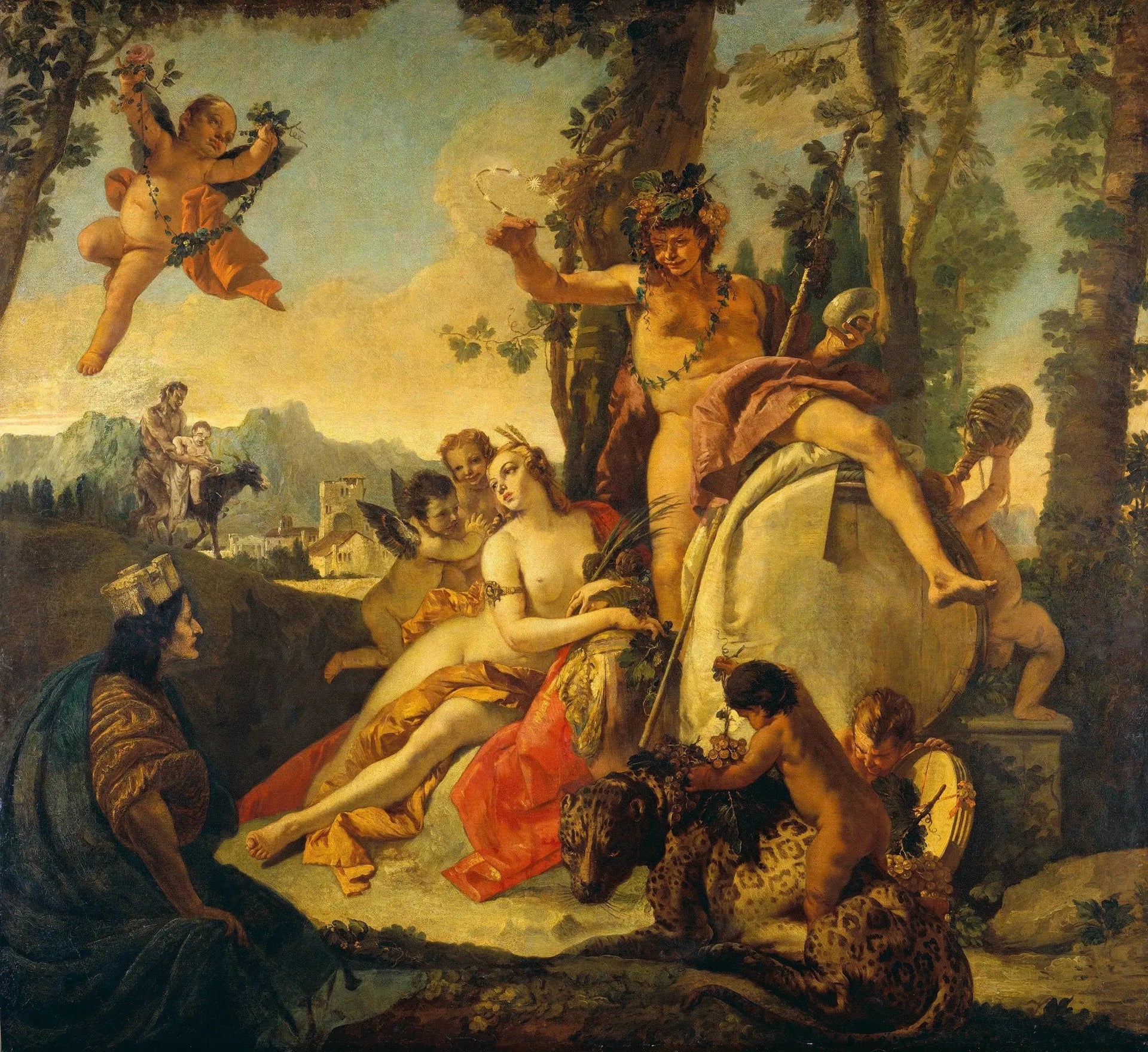 Bacchus et Ariane - Giovanni Battista Tiepolo image 1 reproduction artisanale de tableau
