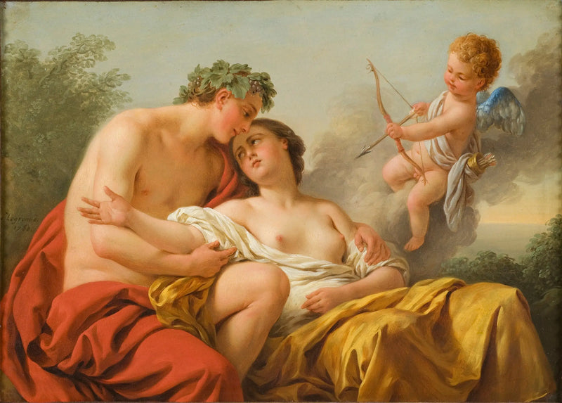 Bachus i Ariadna - Louis Jean François Lagrenée