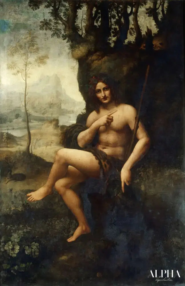 Bacchus ou Saint Jean Baptiste - Léonard de Vinci - Reproductions de tableaux et peintures haut de gamme