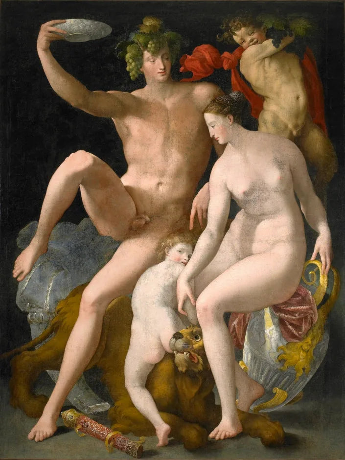 Bachus, Wenus i Miłość - Rosso Fiorentino