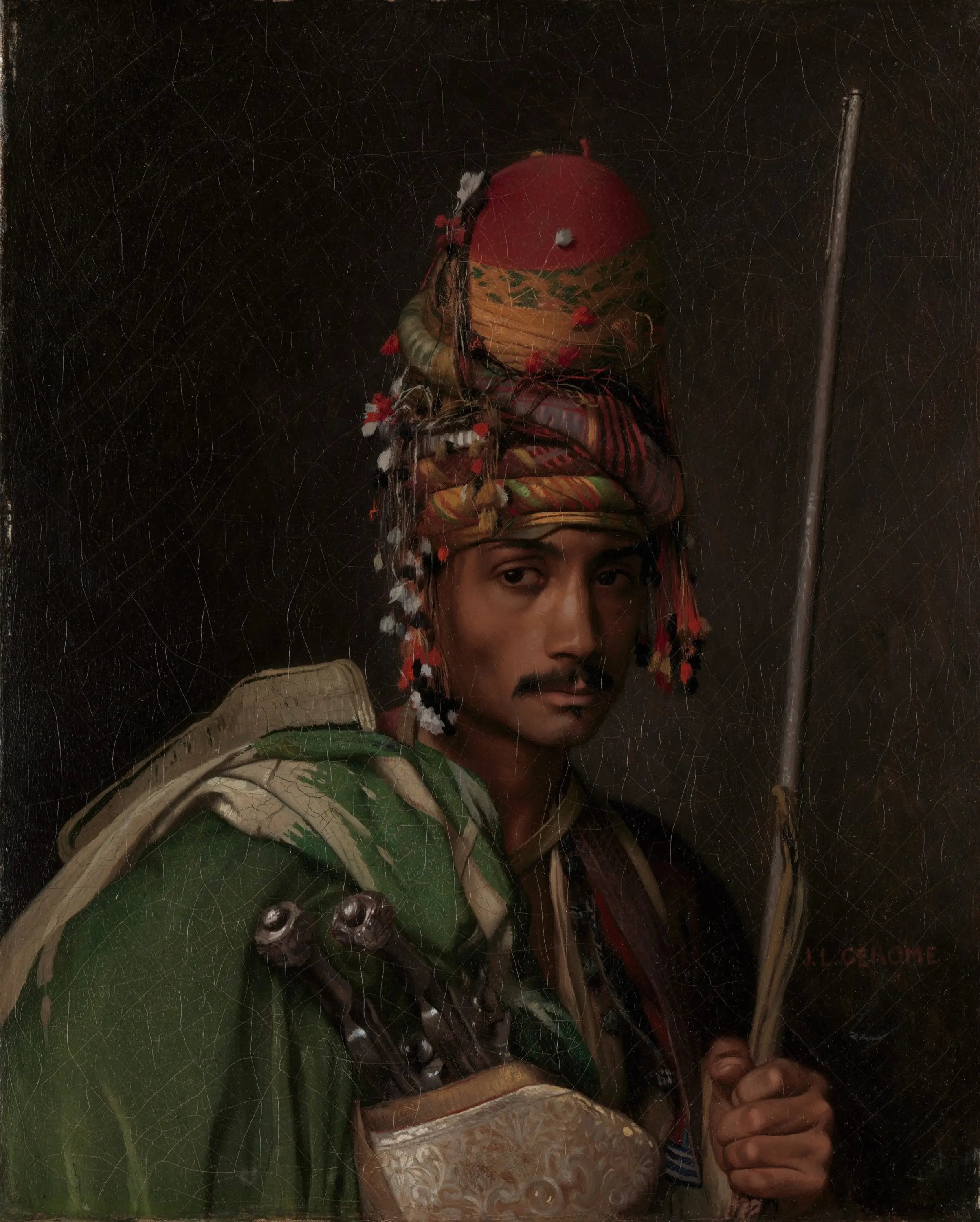 Reproduction du tableau « Bachi Bouzouk - Jean-Léon Gérôme » par Alpha Reproduction en peinture à l’huile