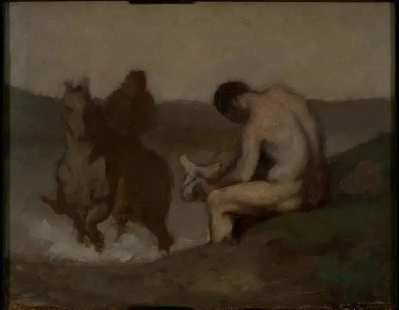 Kąpiel (L'Abreuvoir) - Honoré Daumier