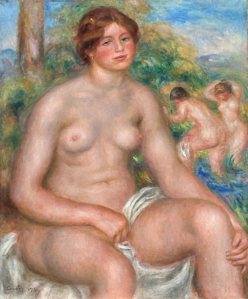 Siedzący kąpielowy - Pierre-Auguste Renoir