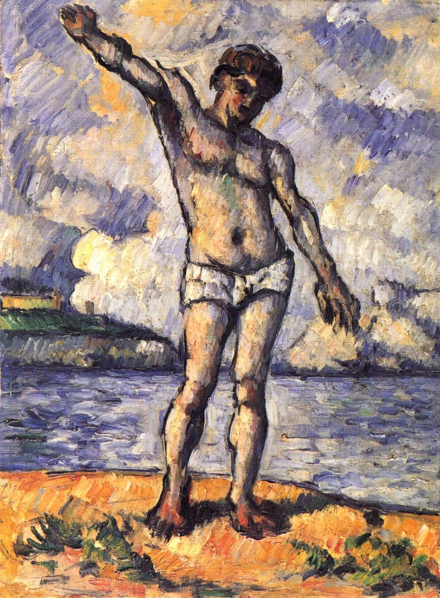 Kąpiący się z rozłożonymi ramionami - Paul Cézanne
