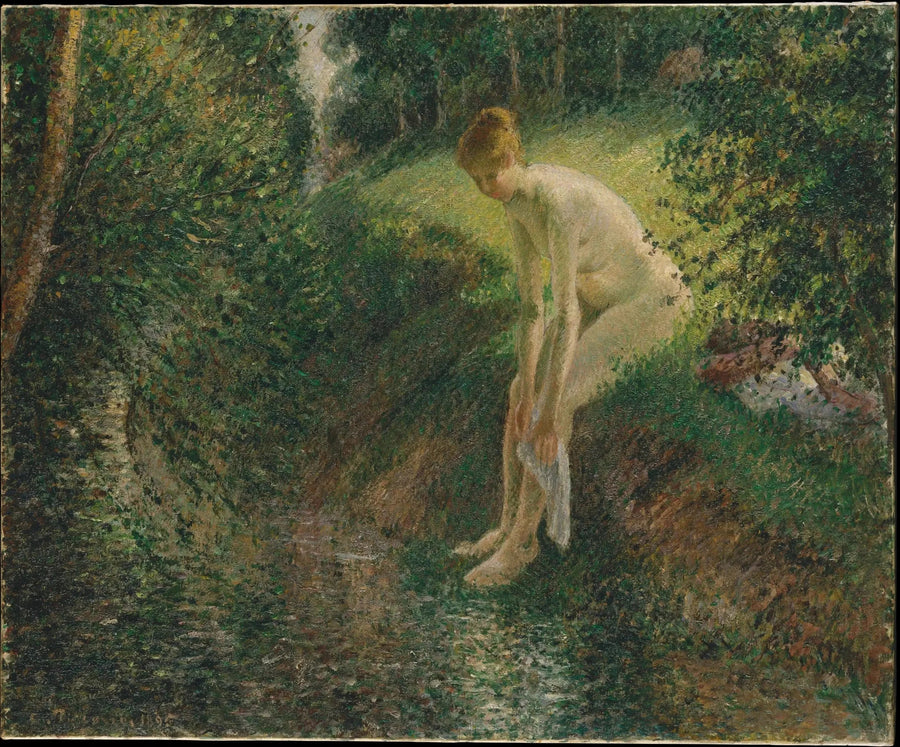 Kąpiel w lesie - Camille Pissarro