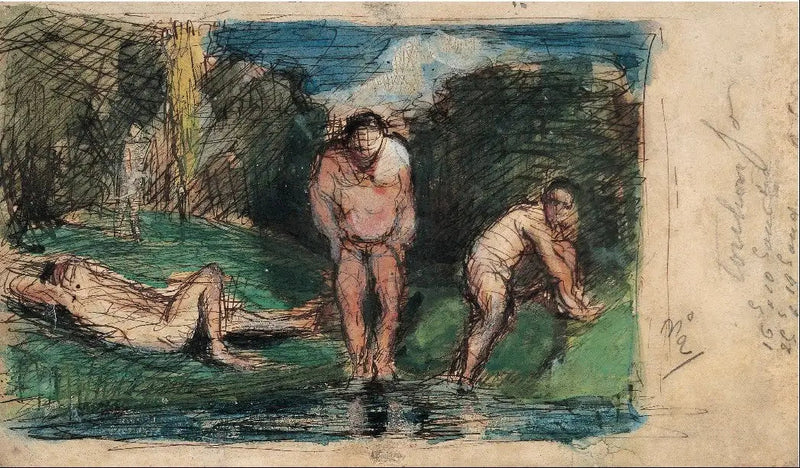 Kąpiący się odpoczywający - Paul Cézanne