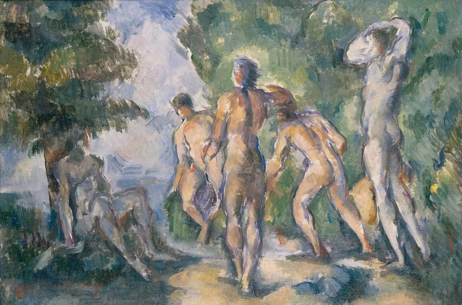 Kąpiący się - Paul Cézanne
