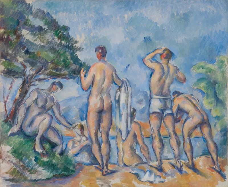 Kąpiący się - Paul Cézanne