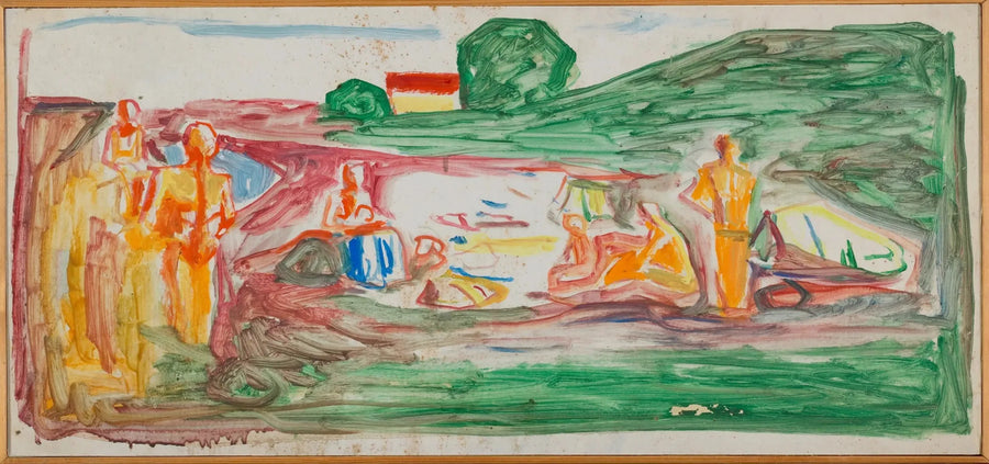 Kąpiący się na plaży - Edvard Munch