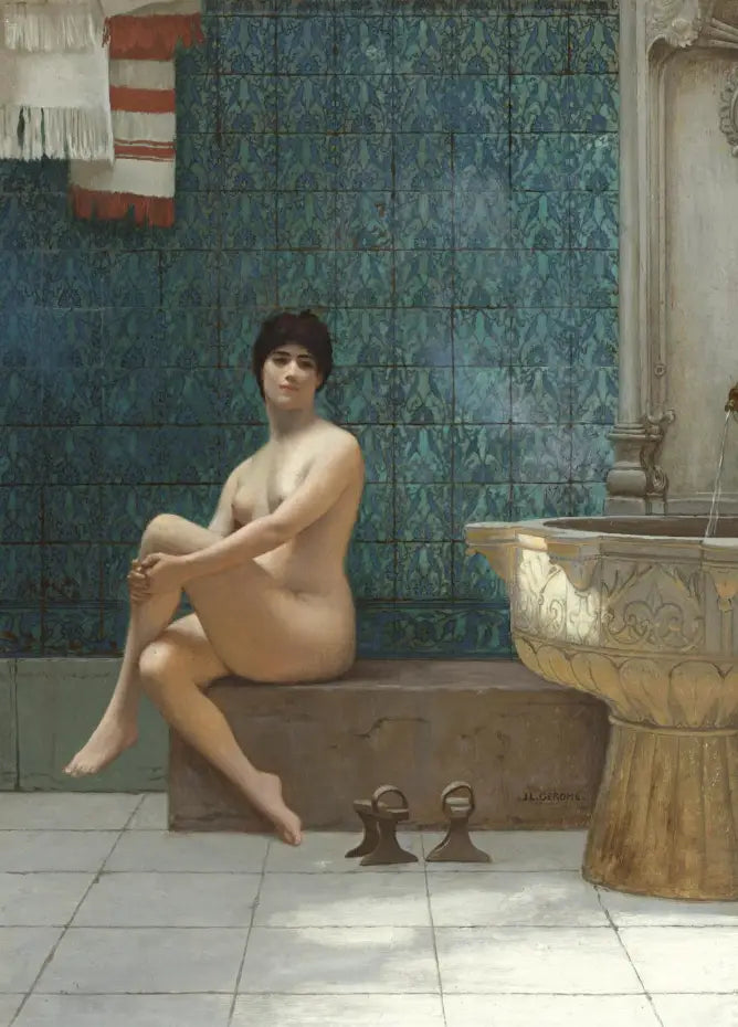 Kąpiąca się w basenie Brousse - Jean-Léon Gérôme