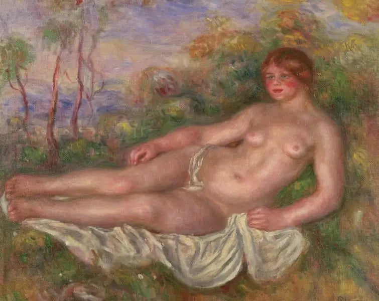 Leżąca kąpiąca się - Pierre-Auguste Renoir