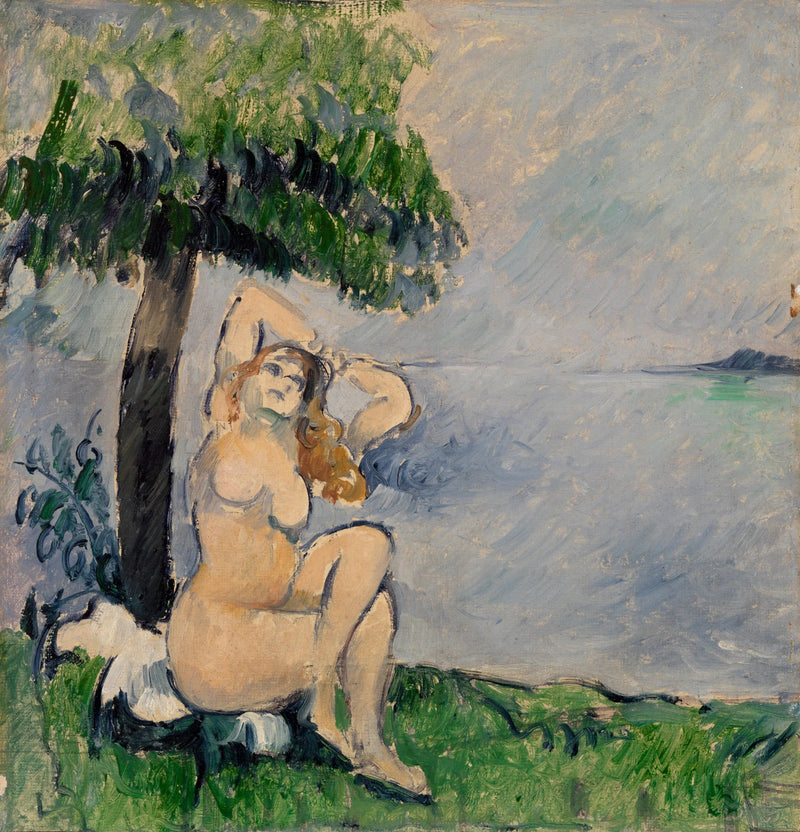 Kąpiąca się nad brzegiem morza - Paul Cézanne