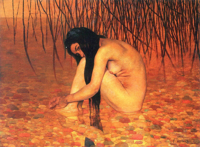 Kąpiąca się przy trzcinach - Félix Vallotton